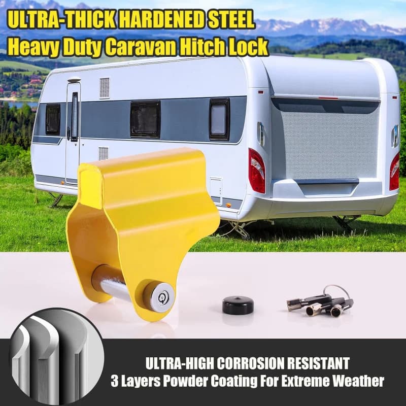 1Set Alloysteel Caravan Drawbar Lock Anti‑Theft Trailer Hitch Snap‑On Security Lock for ALKO AK130 AK160 AKS1300 AKS2004 AKS3004