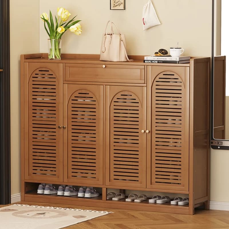 Design Drawer Shoe Cabinet Modern Tall Beutiful Wood Space Saving Shoe Cabinet Storage Tall Armario Zapatero Furniture For Home