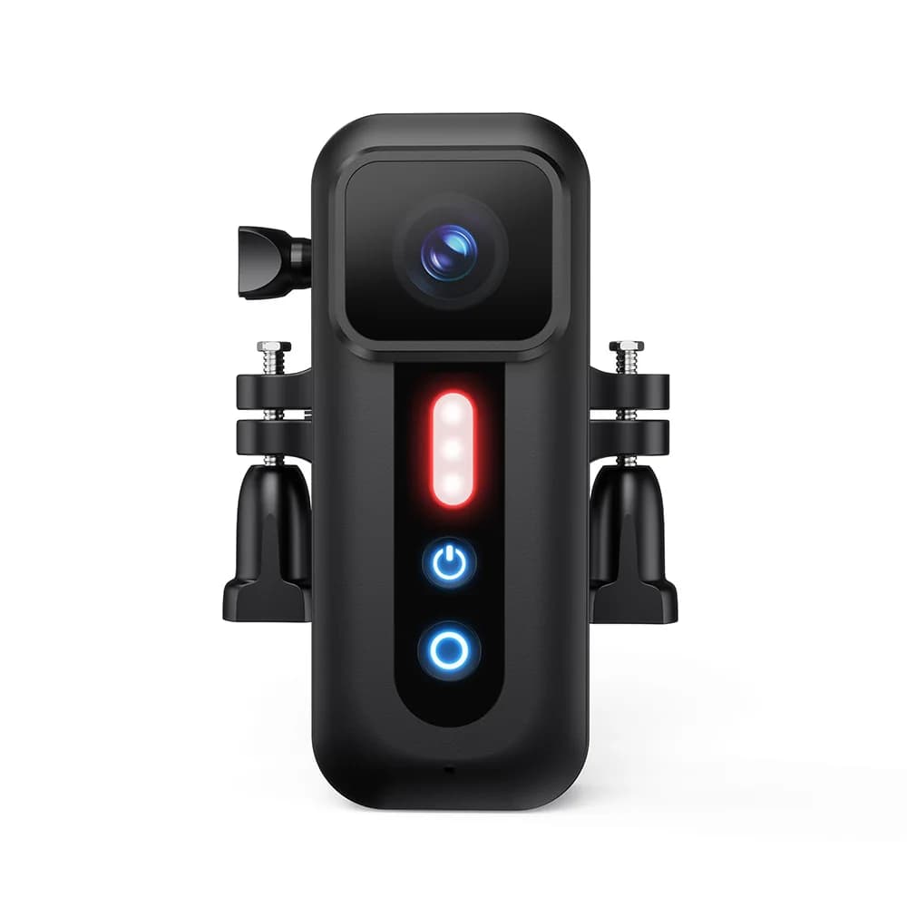 1080P Bicycle Camera Bike Tail Light Action Camera Portable Vlog Recording Camera Rear View Camera for Cycling Safety