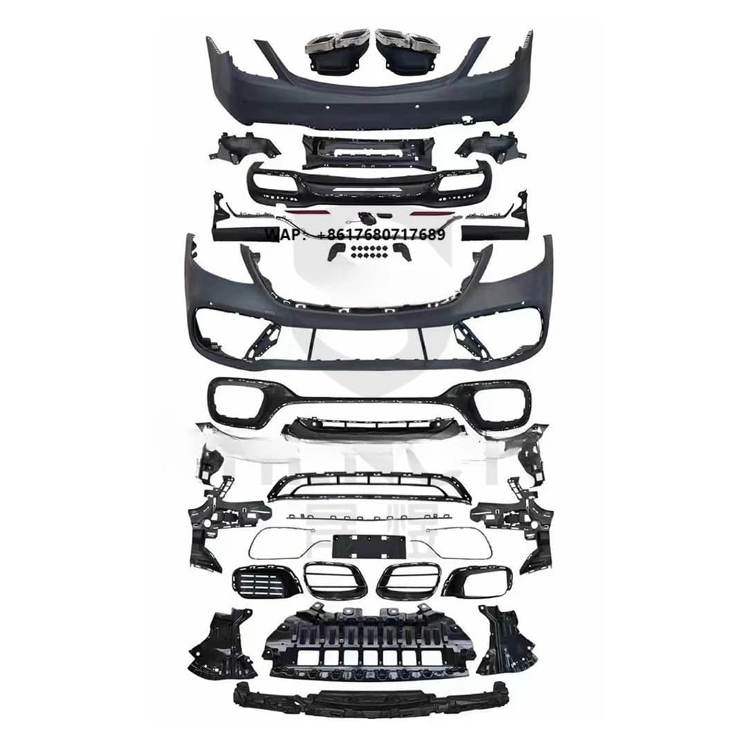 Body Kit for Benz S Class W222 14-20 Change to S63  Model Contain Front and Rear Bumper with Grille and Headlight Taillight
