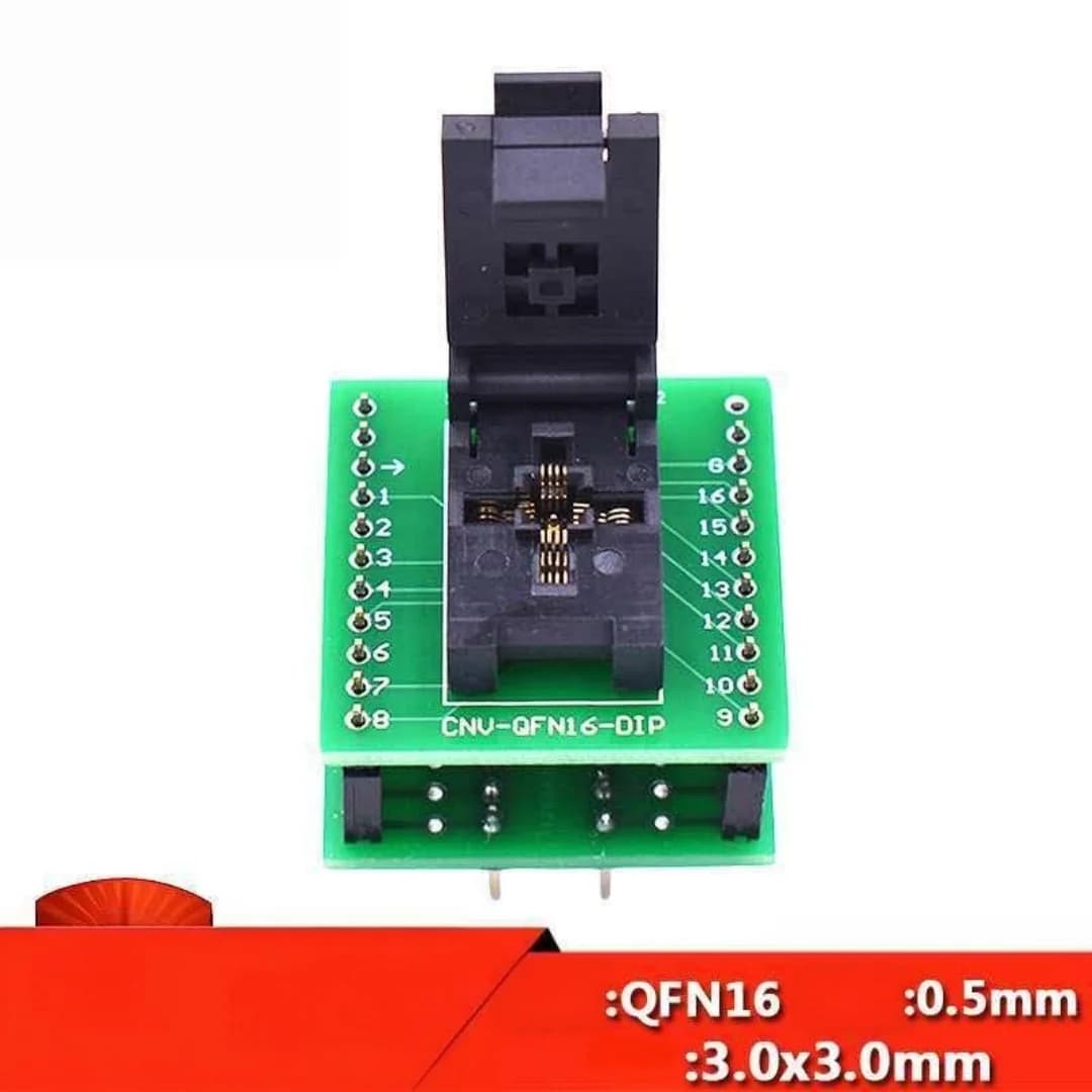 QFN3X3-16L pitch 0.5MM flip type test stand QFN16 programmer burning stand chip burning base