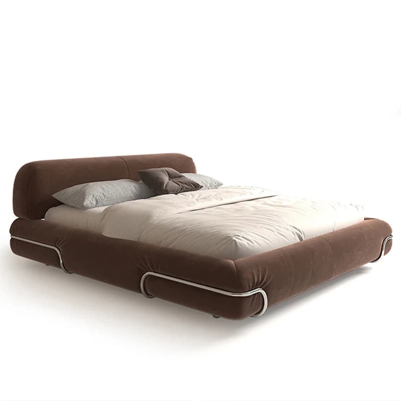 #For the latest designer cloud bed modern upholstered fabric bed set furniture bedroom popular cream style high-end soft king