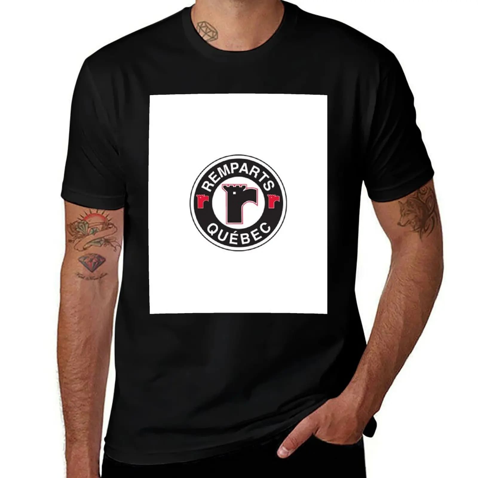 Quebec Remparts logo T-Shirt Large Size Breathable Tee T-Shirt