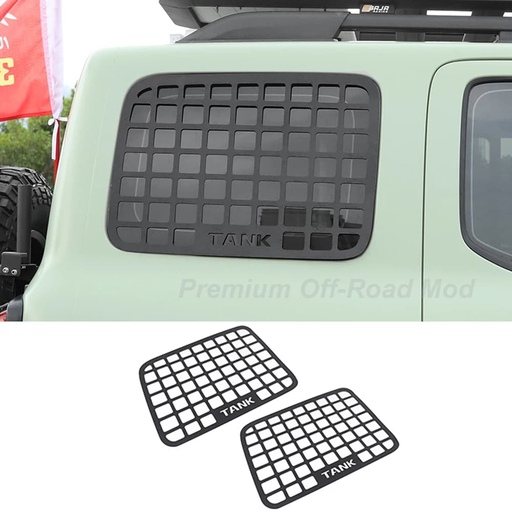 For 2021-2025 Tank300 Car Window Side Mesh Body Trim Rear Window Mesh Off-Road Modification Exterior Protective Mesh Accessories