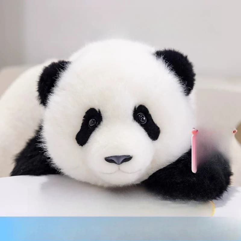 5-month-old Menglan simulation panda doll sheepskin plush toy tide play doll gift girl