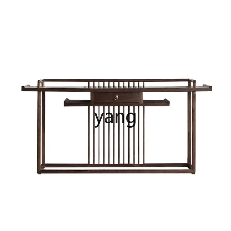 CX new Chinese-style Zen strip case solid wood furniture case table offering table simple