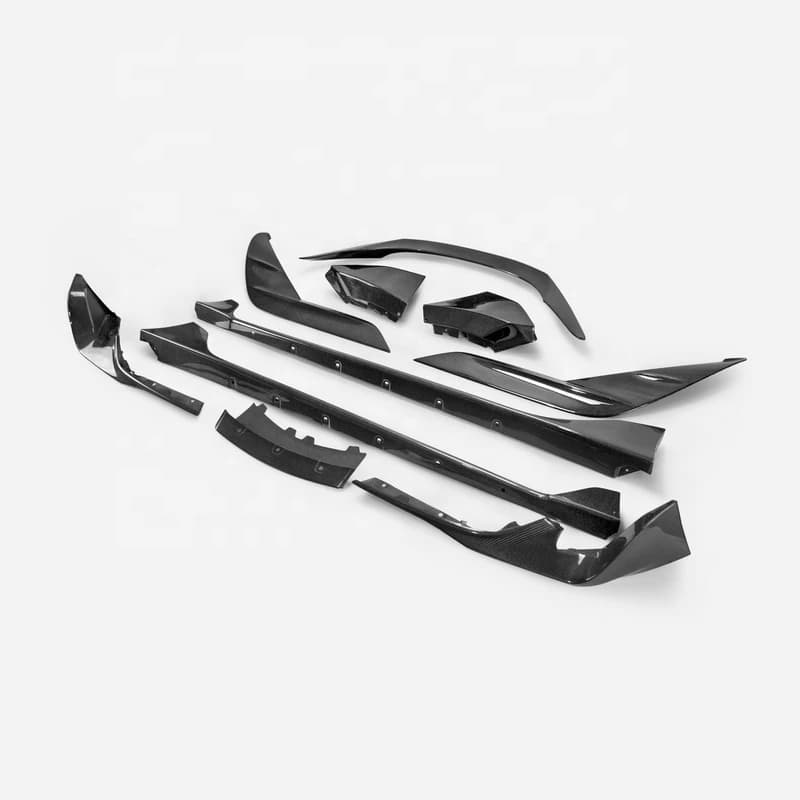 Auto Parts Lightweight Carbon Fiber Side Skirts Exterior Replacement Tuning Sport for Supra A90