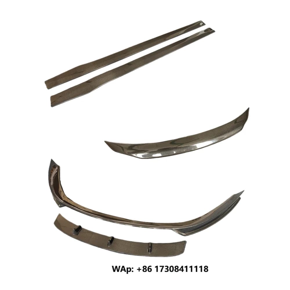 For 15-17 California Modified Carbon Fiber Front Bumper Edge Side Skirt Rear Diffuser Rear Spoiler Wing Body Kit
