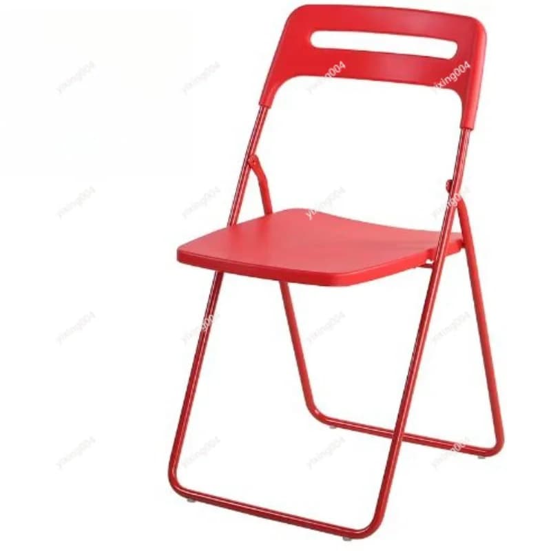 Lightweight Plastic Folding Chair, Modern Backrest Seat for Indoor Outdoor Daily Use