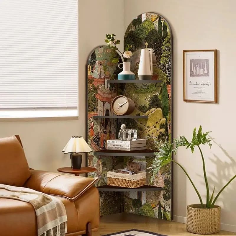 /Simple Japanese Living Room Cabinets Classic Wooden Narrow Display Shelf Space Saving Black Wohnzimmer Schrank Furniture Home