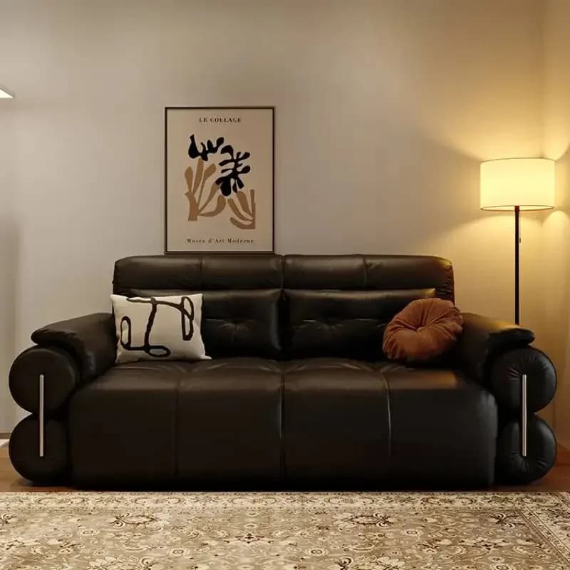Large Filler Black Sofas Back Support Design Luxury Recliner Bedroom Couch Lounges Salon Modern Divano Gonfiabile Home Furniture