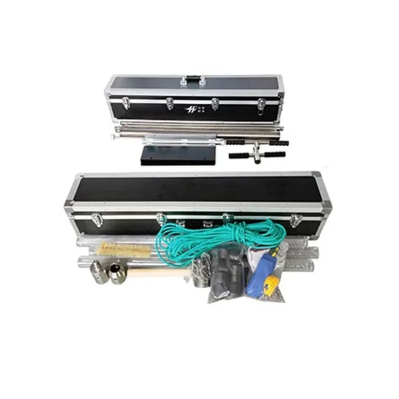 Gravity columnar mud collector/rod-holding gravity dual-purpose sediment sampler/subsidence