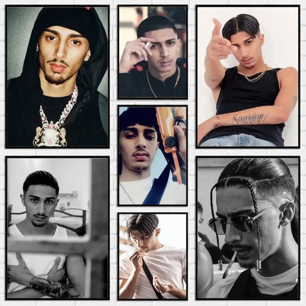Singer B-Baby Gang rapper Poster Versatile HD Waterproof Wall Art Self-Adhesive Decor for Any Space Ideal Gift