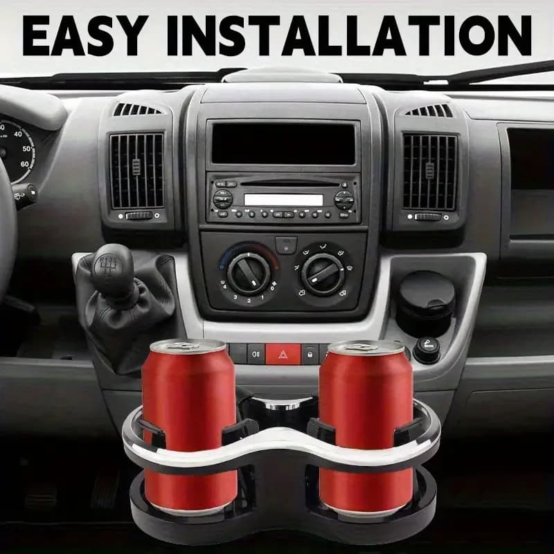 1PC Car Cup Holder For Peugeot Boxer Fiat Ducato Citroen Relay 2006-2023 Universal Adjustable Drink Cup Holder