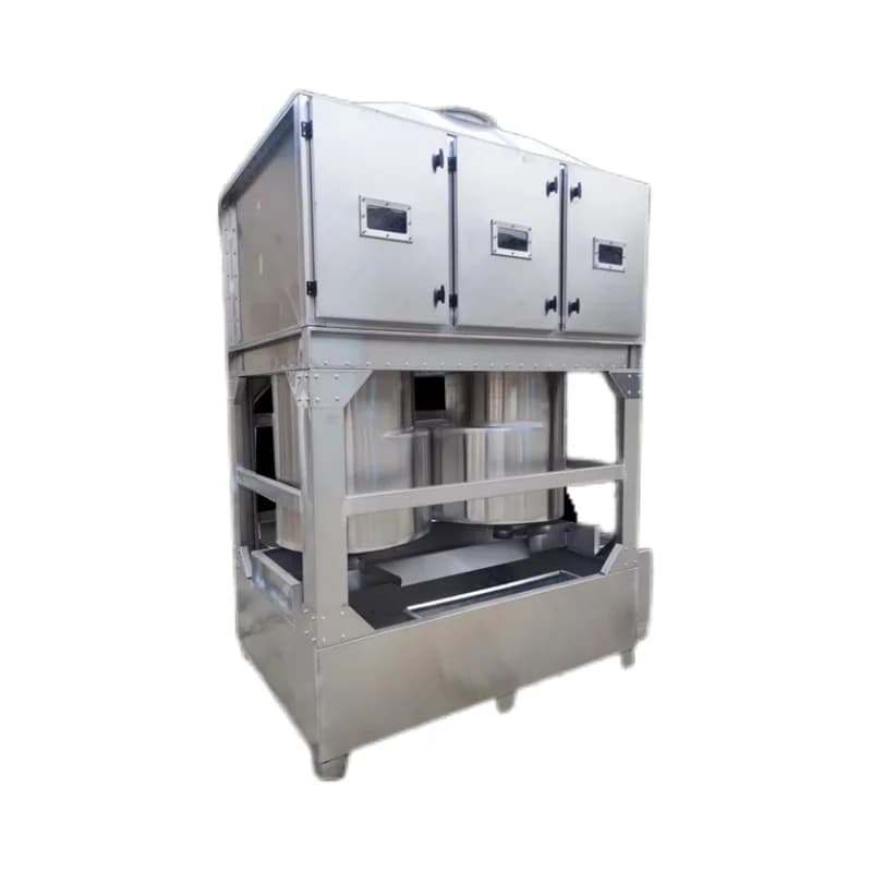 Cyclone Hybrid Stainless Steel Swirl Paint Mist Cabinet Square Horizontal Box Washing Filtration Cyclone Tower Spray