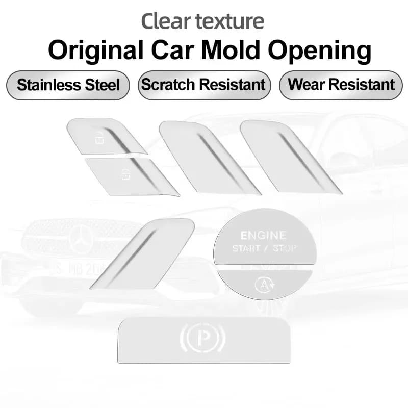 Engine Start Stop Headlight Switch Button Trim Cover for Mercedes Benz C Class W206 C200 C220 C260 C300 2022 Car Accessories