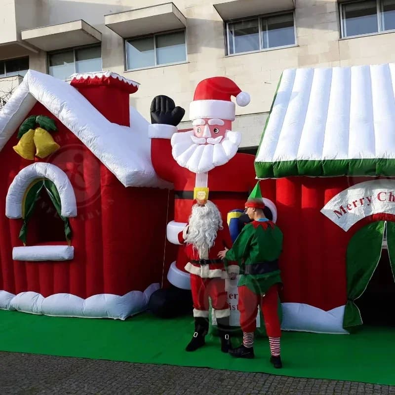 Inflatable Party Tent Merry Christmas Inflatable Outdoor Party Event Color Tent