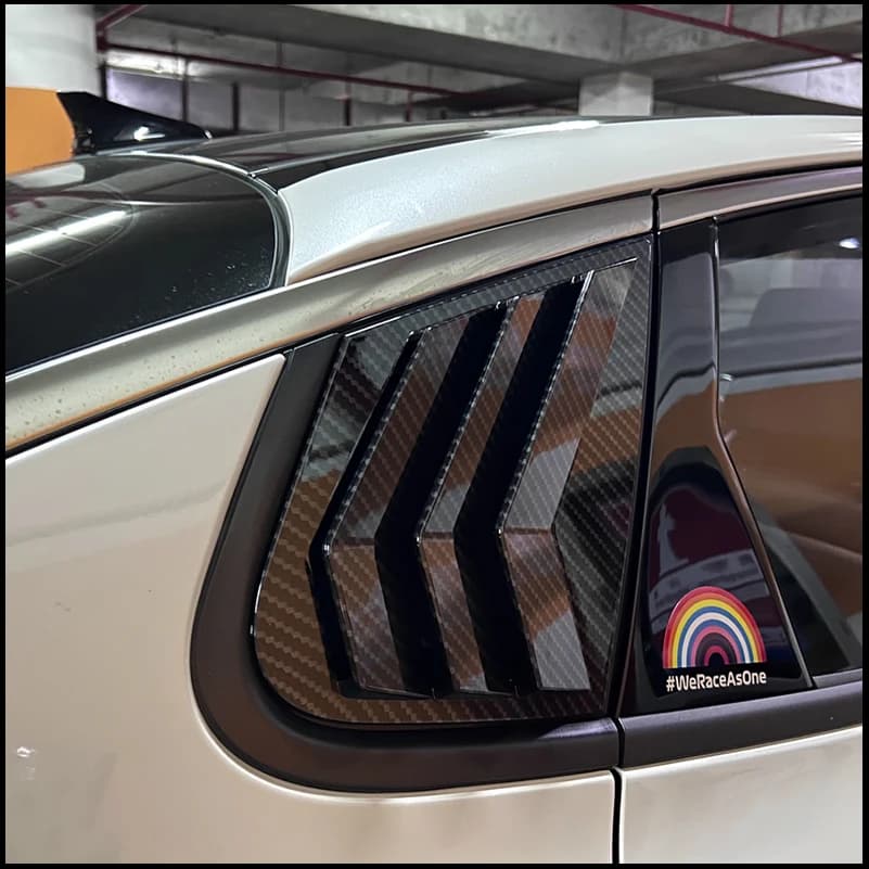 Car Styling For Kia Optima 2011-2019 K5 Sedan Rear Window Shades Shutter Louver Vent Cover Trim Auto Parts Accessories