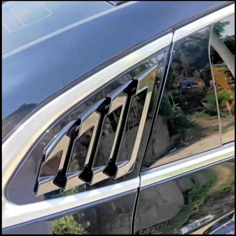 Car Styling For Chevrolet Malibu 2016-2020 Rear Window Blind Shades Louver Vent Cover Trim Decoration Frame Auto Accessories