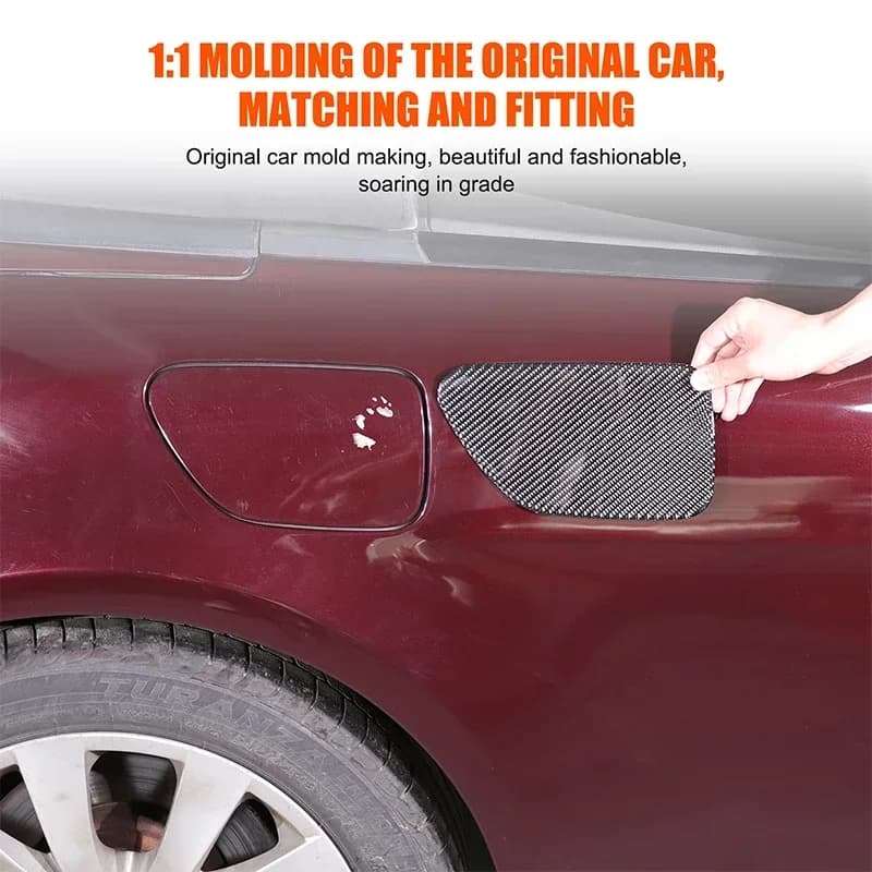 For BMW 6 Series E63 E64 2004-2009 Car Accessories Soft Carbon Fiber Car Fuel Cap Panel Cover Trim Sticker