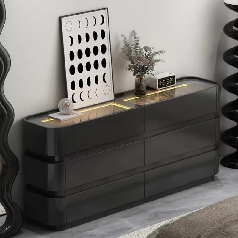 Wooden Luxury Living Room Cabinets Black Organizers Multiple Purpose Storage Cabinet Hotel Bedroom Meuble Rangement Furniture