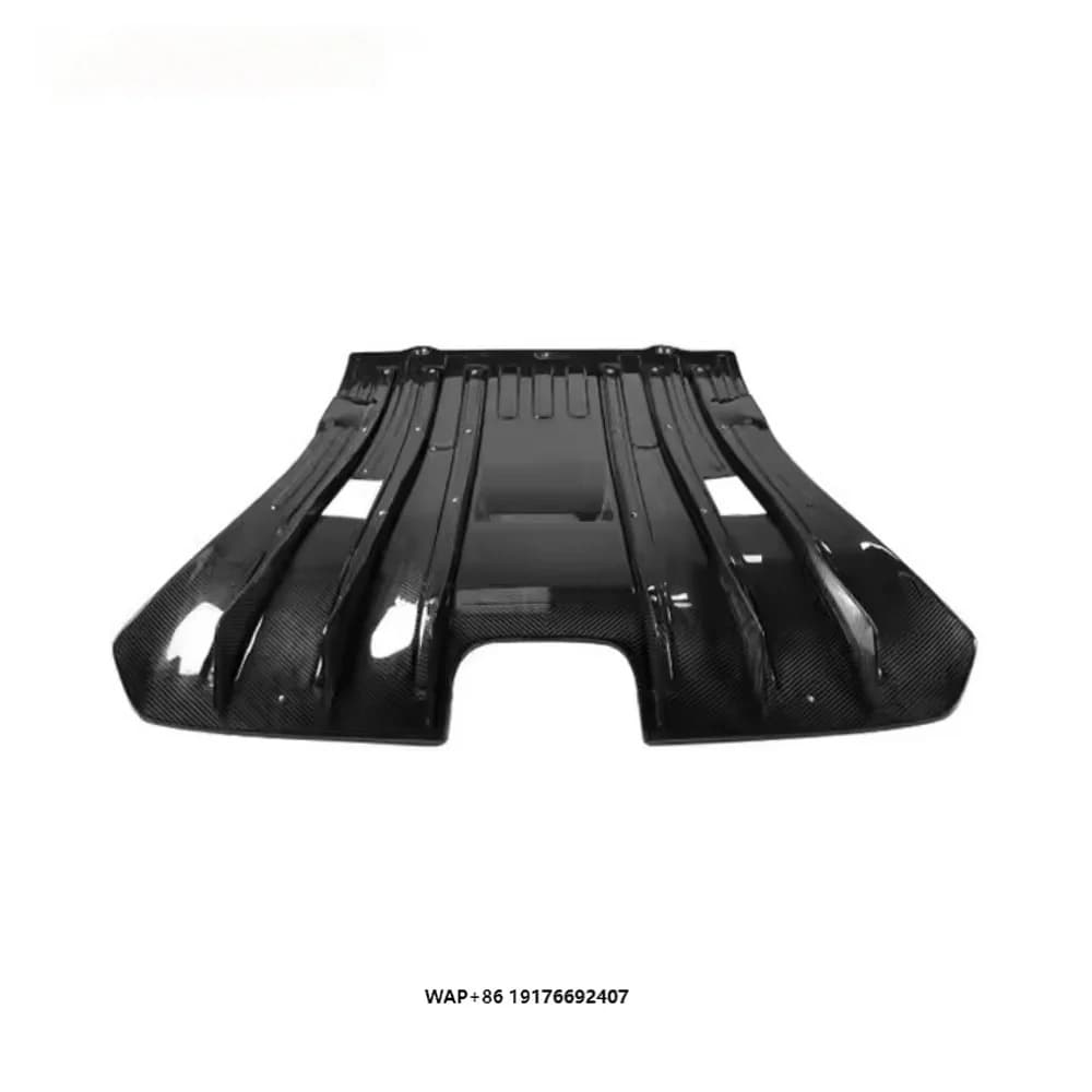 For  911 992 Equipped with a Style New Dry Carbon Fiber Rear Bumper Lower Guard and Engine Splash Guard