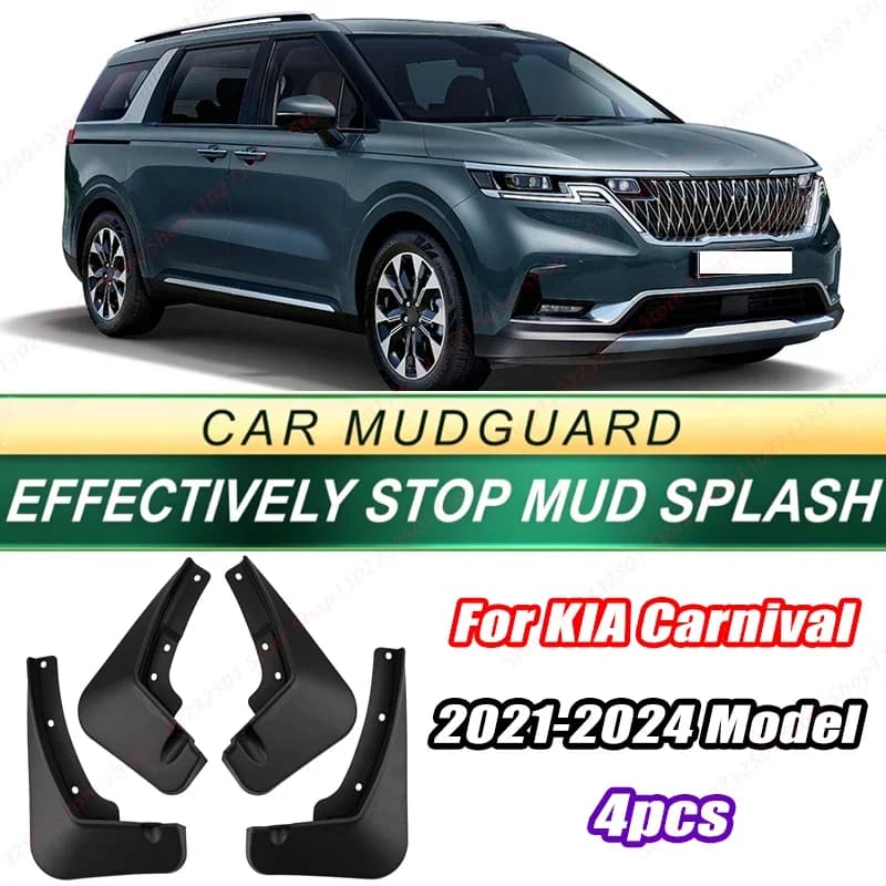 For KIA Carnival 2021-2024 Model 4PCS Front Rear Mud Flaps Splash Guards Fender Mudguards Auto Accessories