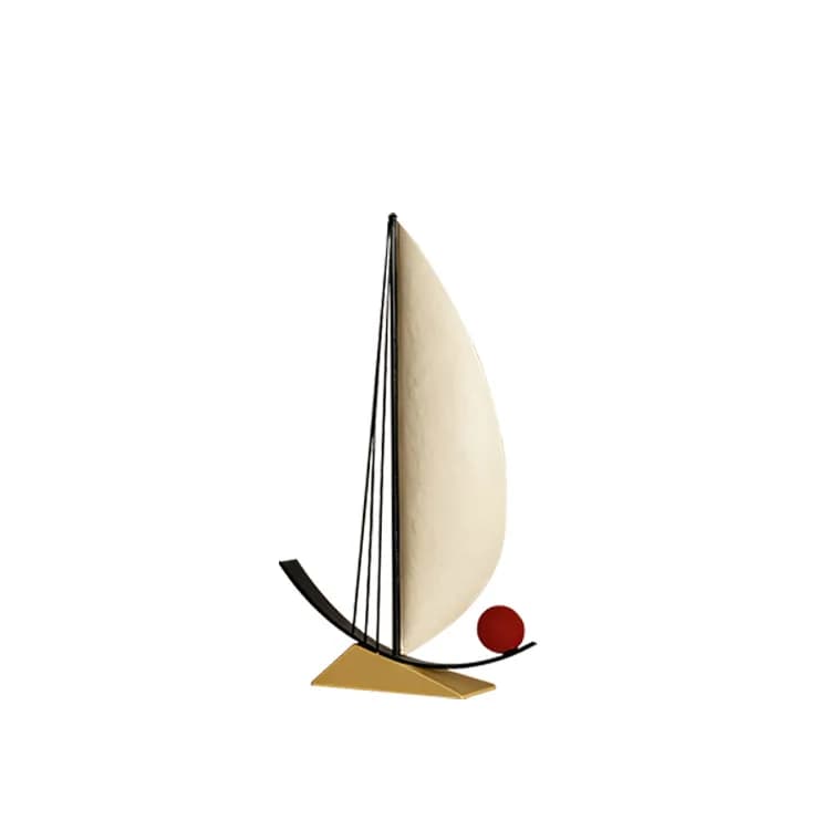 Simple and modern smooth sailing boat ornament birthday housewarming gift