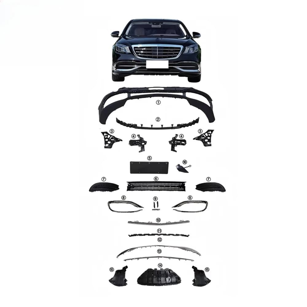 High-Quality Automotive Parts, Body Upgrades and Modification Kits for MercedesBenz S-Class (W222) Bumper (S65)