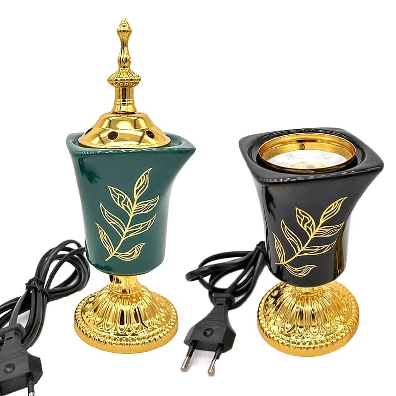 YXY Plug-in Electric Incense Burner 110V/220V One Leaf Saudi Arabia Exquisite Incense Holder Middle East Sandalwood Censer