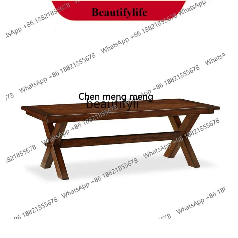 z183 American dining table home retro Nordic simple restaurant dining table and chair combination