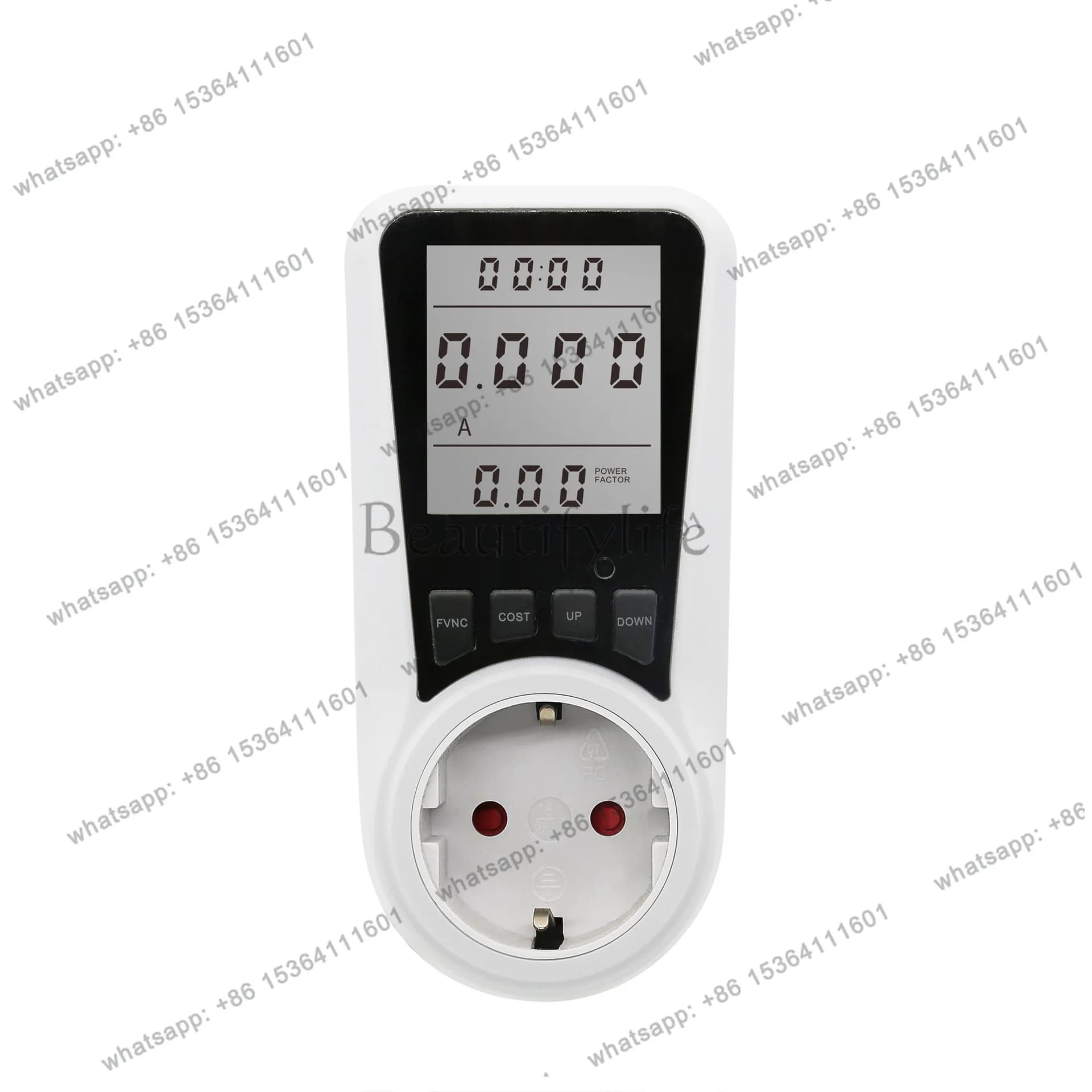 German European power metering socket Power monitor billing socket