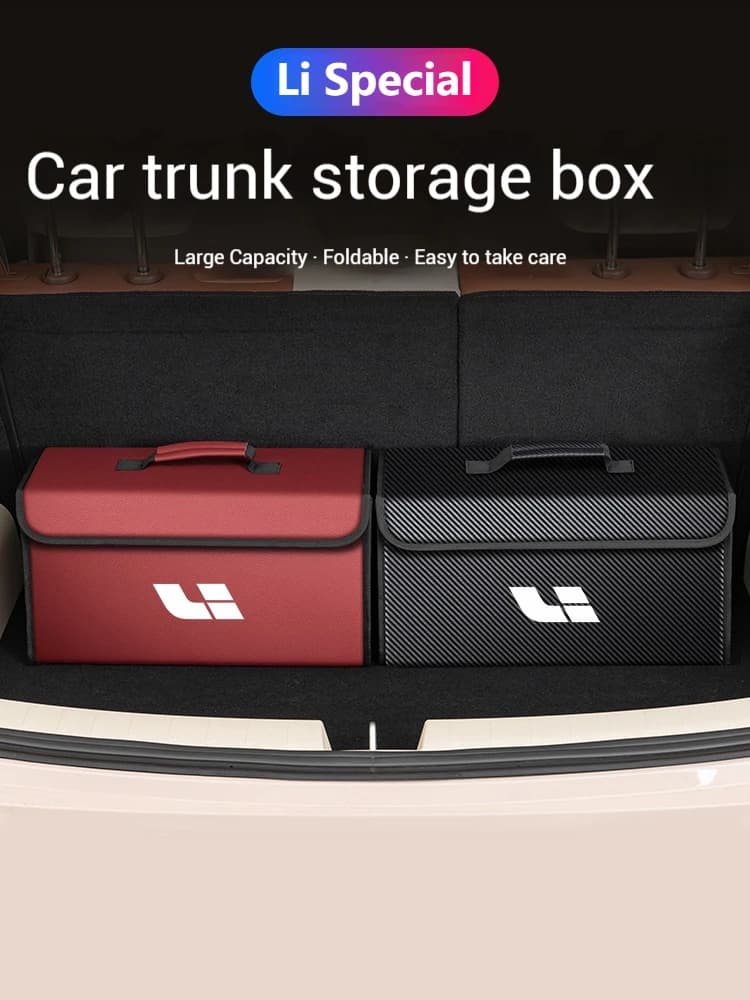 Car Trunk Storage Box Organizer Foldable Stowing Tidying Container Bag For LEADING IDEAL One Li Auto L9 L6 L8 L7 Mega i8
