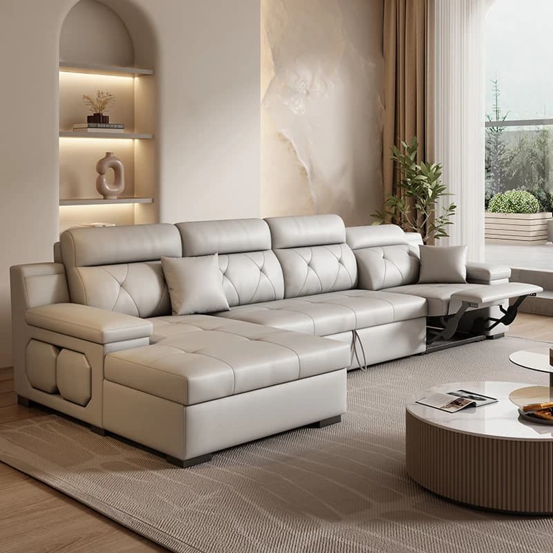 Light Blue Electric Recliner Sofas Designer White Italian Quality Living Room Sofas Modern Luxury Divano Soggiorno Furniture