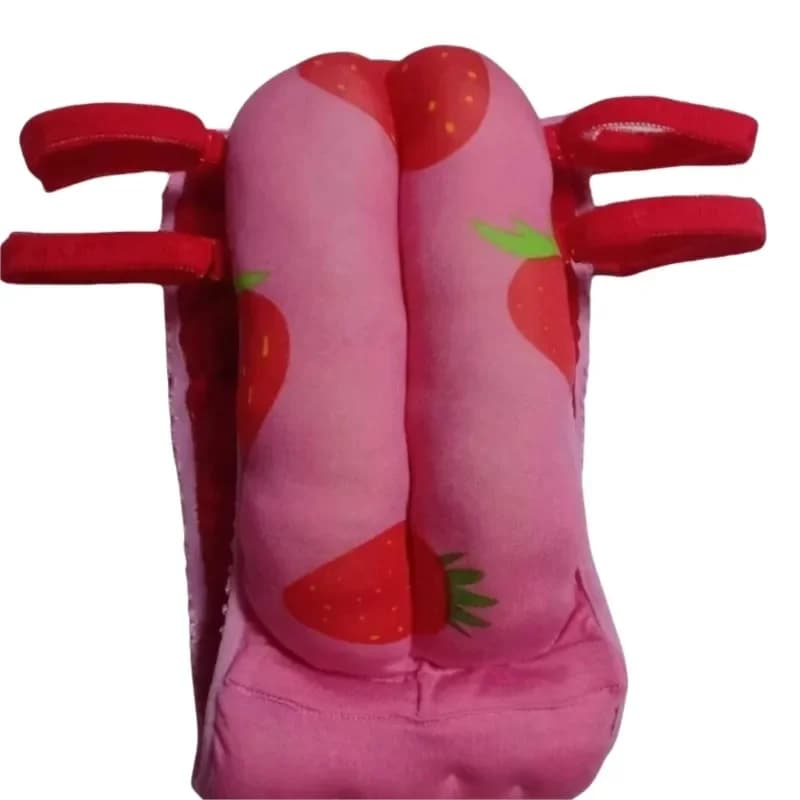 Handmade Man Modal Filling Cotton Briefs Strawberry Pattern Comfortable Soft Sanitary Belt Thong Puffy Warm Cosplay Costumes