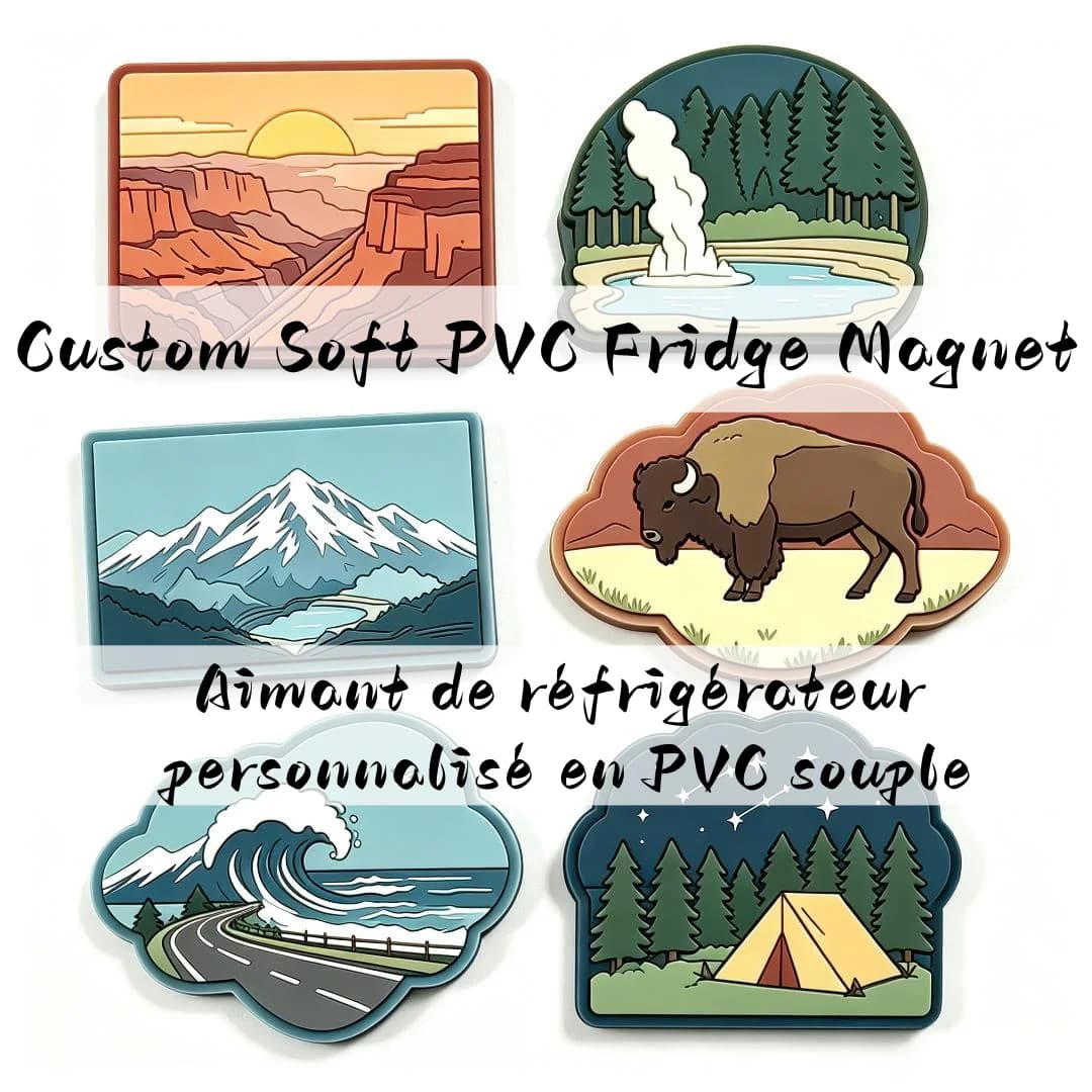 Custom PVC Fridge Magnets Personalized Custom Soft Rubber Refrigerator Magnet Multi-Purpose Soft Magnets Sticker Home Decor