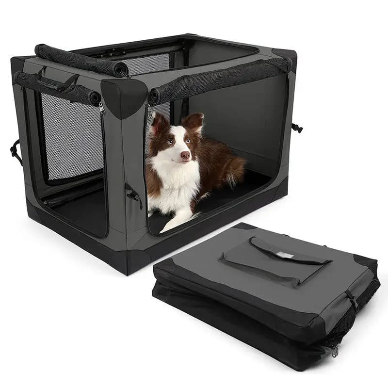 Car kennel cage universal in all seasons, summer pets go out portable folding large space