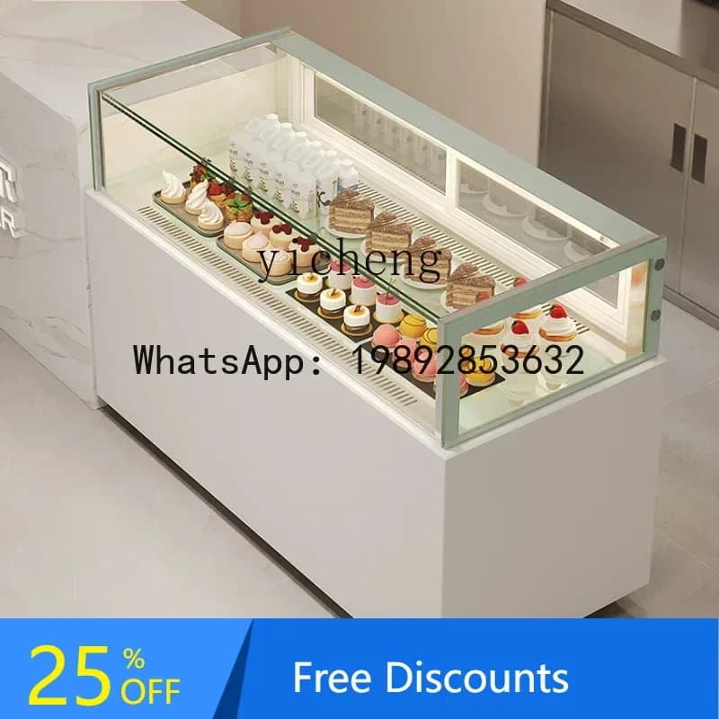 Single-Layer Right Angle Cake Refrigerated Display Cabinet Mousse Dessert Pastry Fruit Freezer