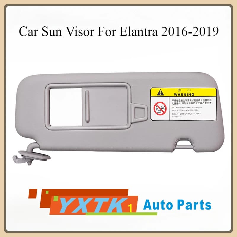 Grey Beige Left and Right Racks Without Lights Car Front Gear Sun Visor For Elantra 2016 2017 2018 2019 85210-F0100TTX