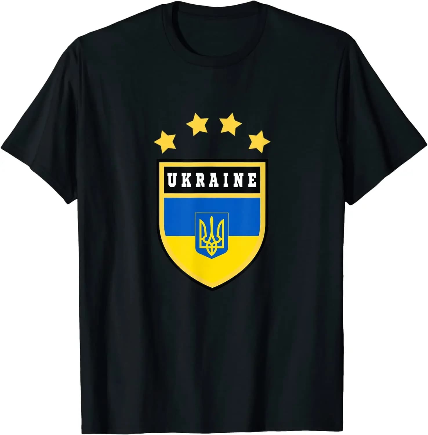 Ukraine Coat of Arms Flag Men T-Shirt Short Sleeve Casual 100% Cotton O-Neck Summer Shirts