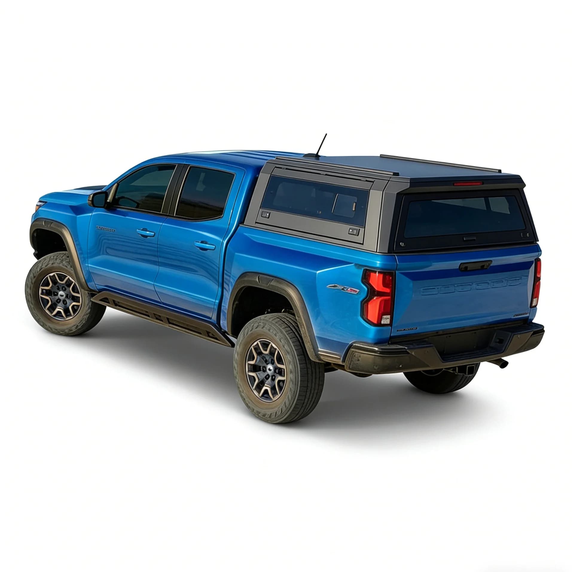 CE Certified Work Pickup Cap Lightweight AntiTheft Topper Canopy for Colorado & Sierra (Flatbed + Pedal)
