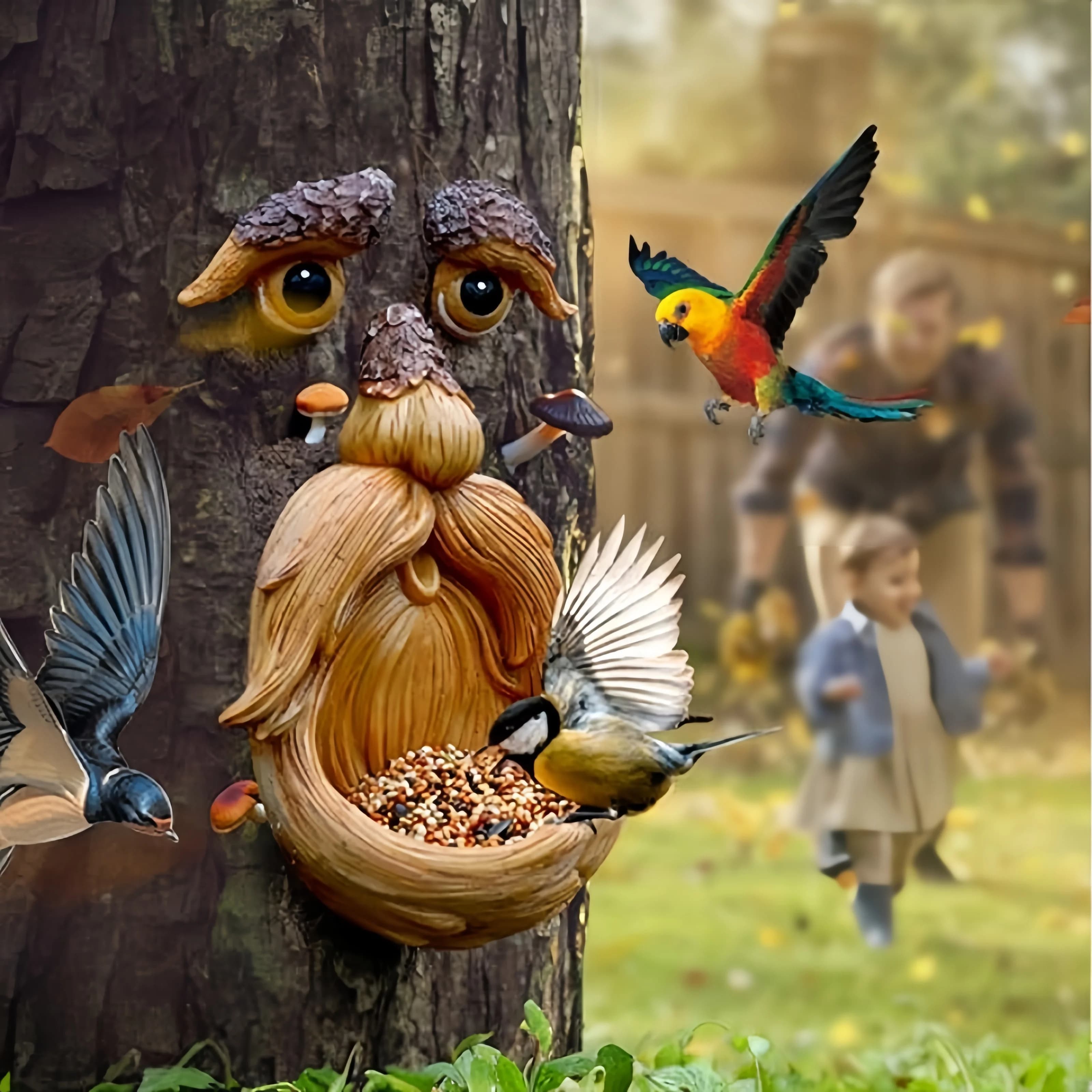 Tree Faces Outdoor,  Art, Decorations Outdoor, Stump Decor, Face for Tree Trunk