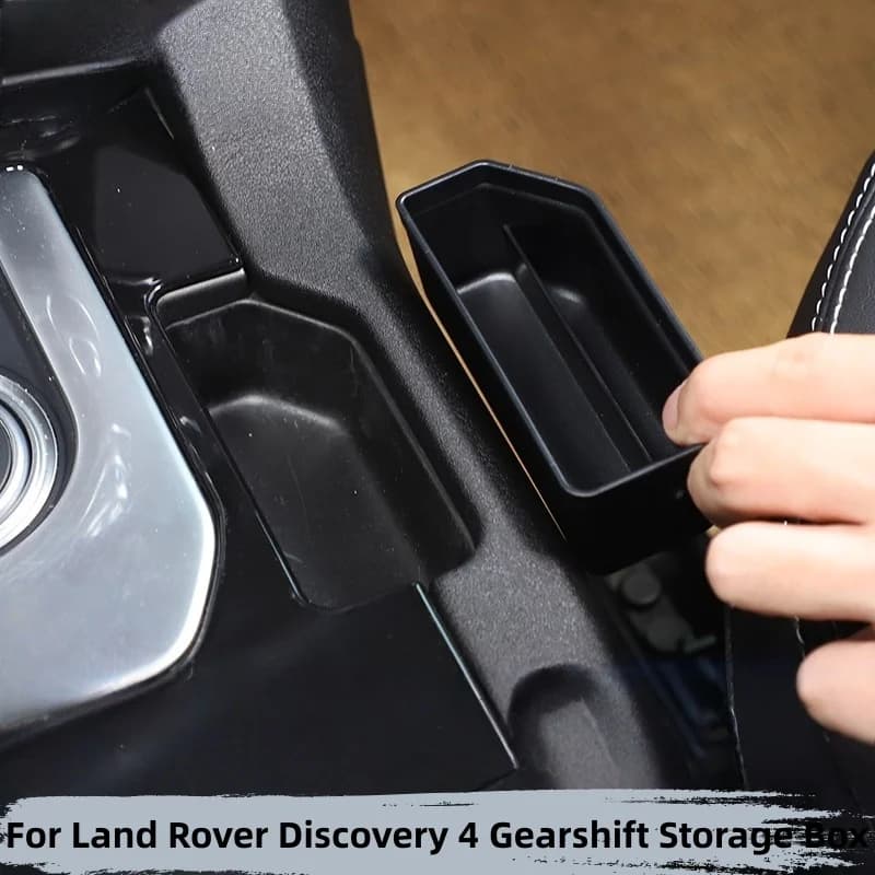 For Land Rover Discovery 4 2010-2016 ABS Black Car Gear Storage Phone Box Sundries Organizer Car Accessories
