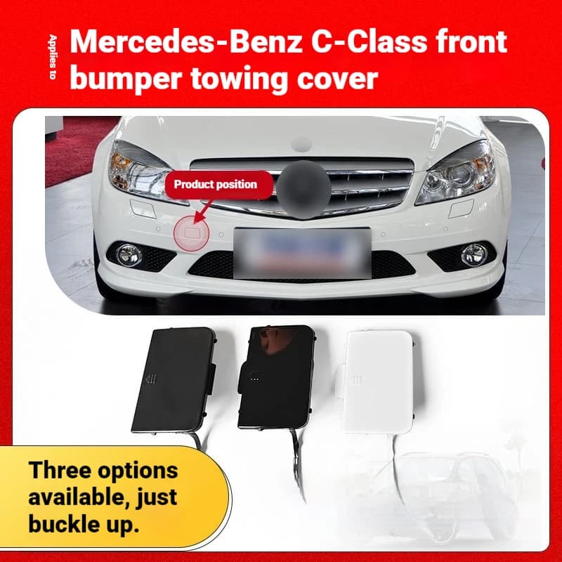 For 10 years Mercedes Benz C-Class Sport W204 front bar trailer hole cover bumper tow hook cover