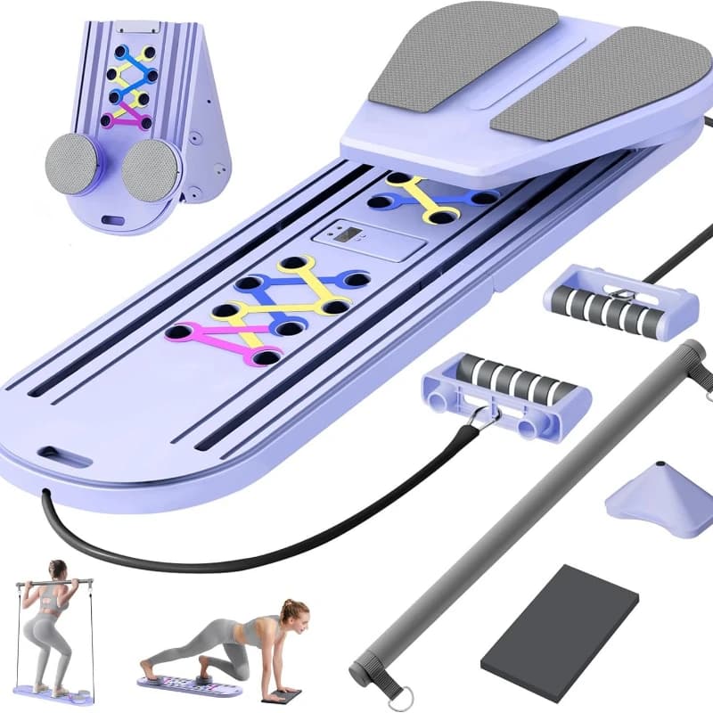 Multifunctional abdominal plate automatic rebound abdominal wheel home auxiliary exercise abdominal muscles