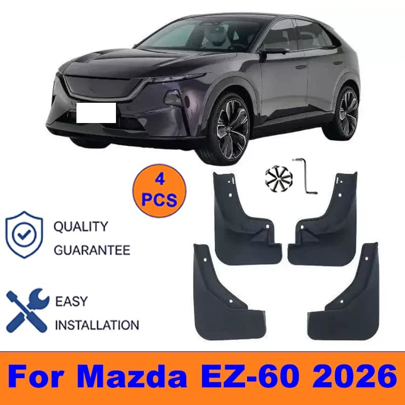 4Pcs Mud Flaps For Mazda EZ-60 2026 - Splash Guards Front&Rear Wheel Fender Mudguards Car Exterior Protection Accessories