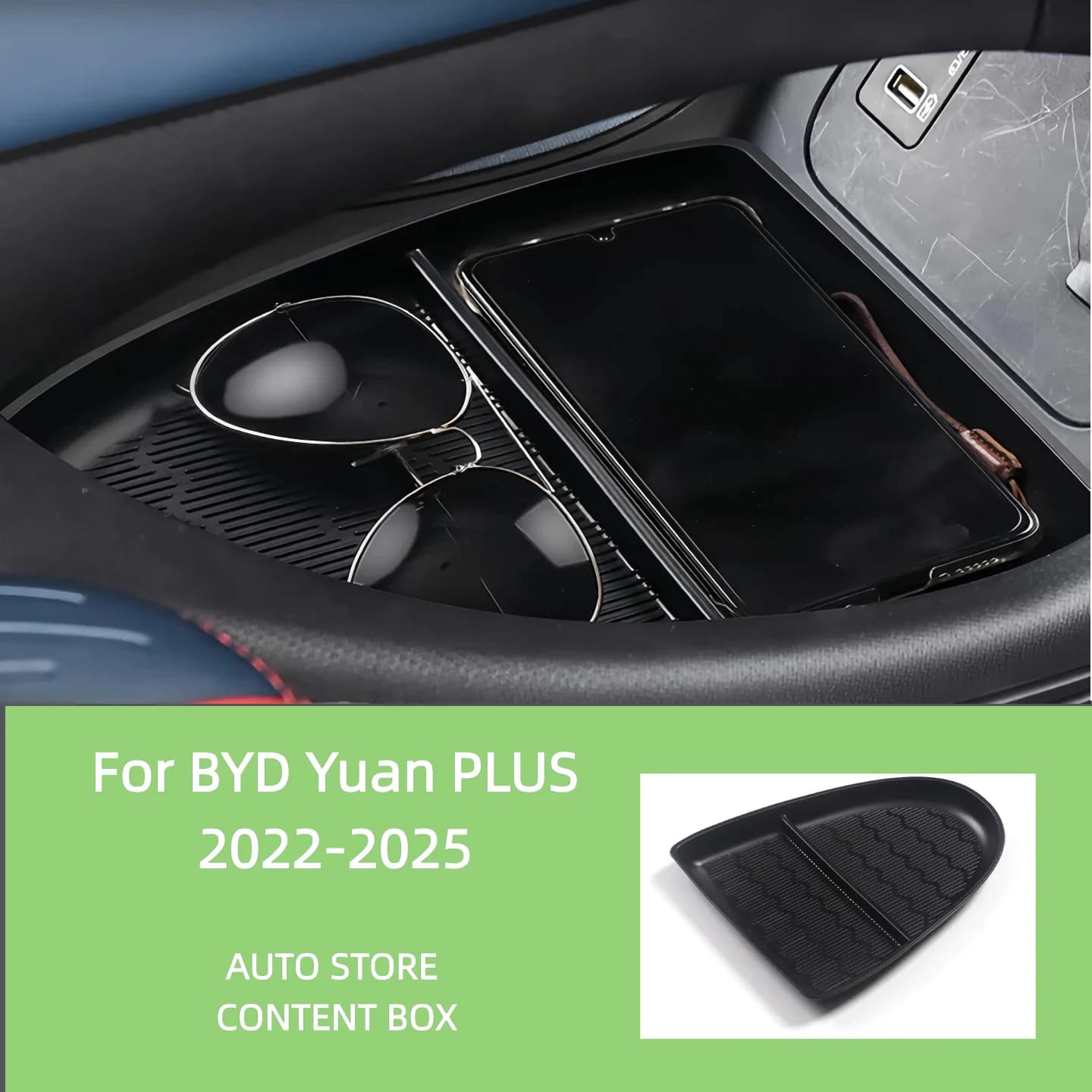 Suitable for 22-25 BYD Yuan PLUS automatic storage content boxes