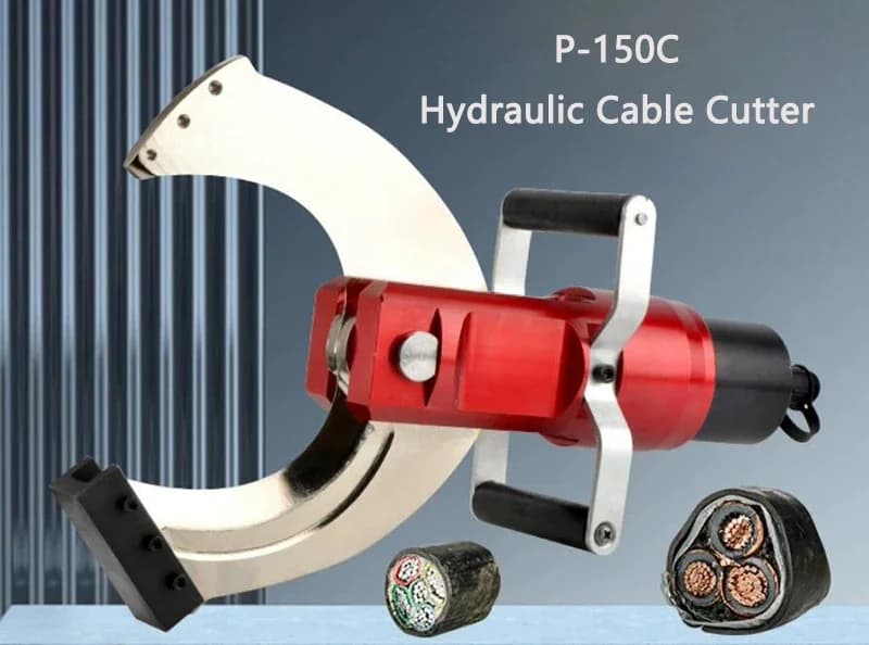 Electric Hydraulic Cable Cutter P-150C Cable Shear / Cable Scissors Copper Aluminum Armored Cabel Cutting machine +1.5KW Pump