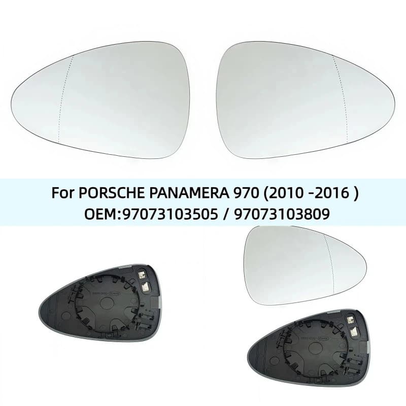 For PORSCHE PANAMERA 970 (2010 -2016 ) OEM:97073103505 / 97073103809 High quality wide angle car heated door mirror glass L/R