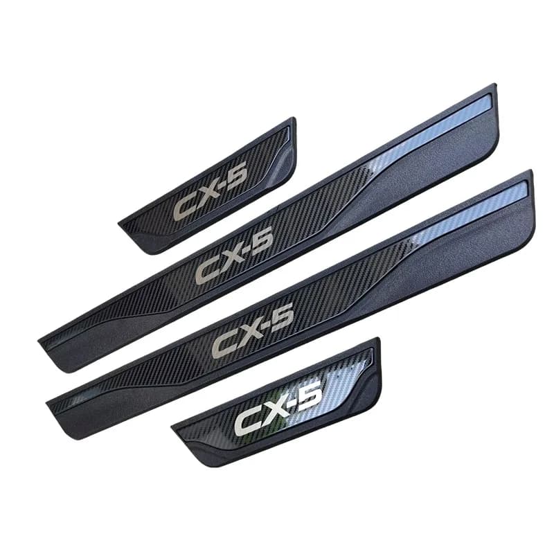 For Mazda CX-5 CX5 2013-2027 Auto Parts Door Sill Plate Strip Steel Plastic Protective Cover Car Sticker Interior 5d Accessories